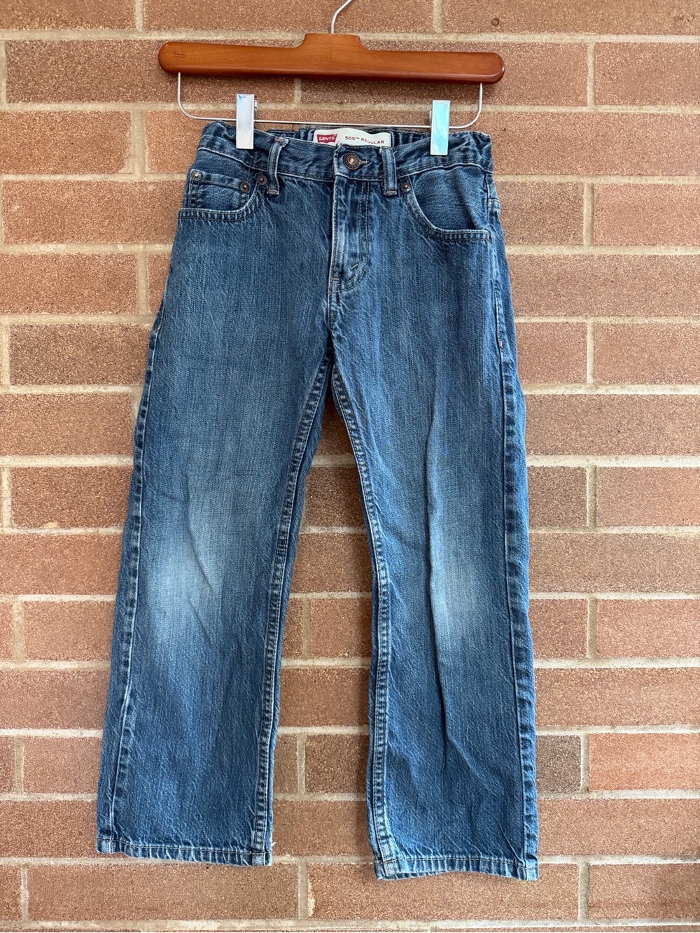 Levi’s 505 regular medium wash jeans
